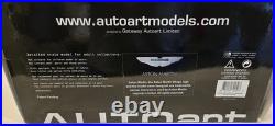 118 Autoart Aston Martin Vanquish Coupe White Composite Model READ