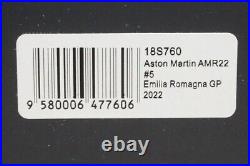 118 SPARK 18S760 Aston Martin AMR22 Emilia Romagna GP 2022 #5 model car
