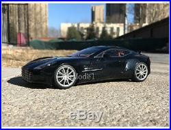 118 Scale Aston Matin ONE-77 Diecast Model Car collection and Decoration Black