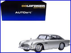 1964 Aston Martin DB5 RHD Model Car 1/18 Birch Silver 007 Goldfinger Autoart 1964 Aston Martin DB5 RHD Model Car 1/18 Birch Silver 007 Goldfinger Autoart