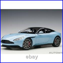 1/18 Aston Martin DB11 Q Frosted Glass Blue WithBlack Top Model Car Autoart 70268