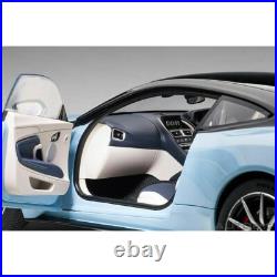 1/18 Aston Martin DB11 Q Frosted Glass Blue WithBlack Top Model Car Autoart 70268