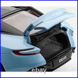 1/18 Aston Martin DB11 Q Frosted Glass Blue WithBlack Top Model Car Autoart 70268