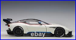 1/18 AutoArt ASTON MARTIN Vulcan (Stratus White With Blue Stripes) 70261