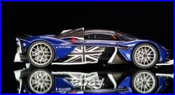 1/18 FrontiArt Aston Martin Valkyrie in Sabiro Blue on Carbon Base F176-200