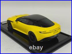 1/18 MotorHelix Model of the Aston Martin DB12 coupe in Yellow
