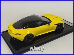 1/18 MotorHelix Model of the Aston Martin DB12 coupe in Yellow
