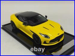 1/18 MotorHelix Model of the Aston Martin DB12 coupe in Yellow