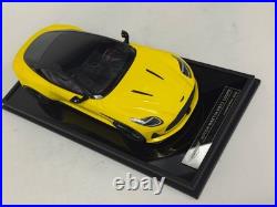 1/18 MotorHelix Model of the Aston Martin DB12 coupe in Yellow
