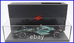 1/18 SPARK ASTON MARTIN F1 AMR23 #14 FERNANDO ALONSO BAHRAIN GP with DISPLAY CASE