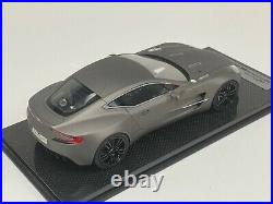 1/18 Tecnomodel Aston Martin One-77 Matte Grey #01/77 Carbon Base