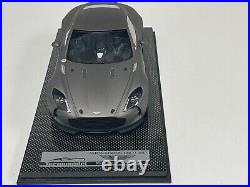 1/18 Tecnomodel Aston Martin One-77 Matte Grey #01/77 Carbon Base