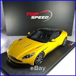 1/18 scale TSM Top Speed Aston Martin DB11 Yellow TS0123