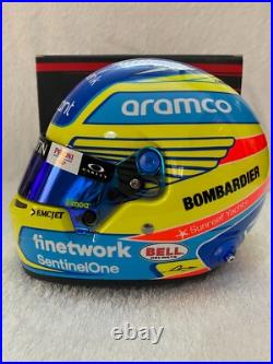 1/2 Scale Helmet Fernando Alonso 2023 Aston Martin AMR23 Bell Mini Helmet 1/2 Scale Helmet Fernando Alonso 2023 Aston Martin AMR23 Bell Mini Helmet