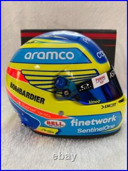 1/2 Scale Helmet Fernando Alonso 2023 Aston Martin AMR23 Bell Mini Helmet 1/2 Scale Helmet Fernando Alonso 2023 Aston Martin AMR23 Bell Mini Helmet