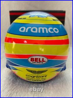 1/2 Scale Helmet Fernando Alonso 2023 Aston Martin AMR23 Bell Mini Helmet 1/2 Scale Helmet Fernando Alonso 2023 Aston Martin AMR23 Bell Mini Helmet