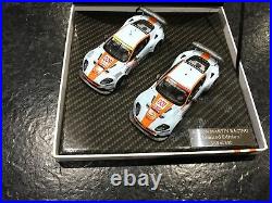 1.43 SCALE ASTON MARTIN RACING (GULF) Year 2008 Le-Mans DBR9 Model Two Car Set