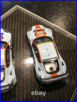 1.43 SCALE ASTON MARTIN RACING (GULF) Year 2008 Le-Mans DBR9 Model Two Car Set