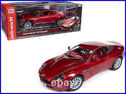 2005 Aston Martin V12 Vanquish RHD Toro Red 1/18 Diecast Model Car Auto World