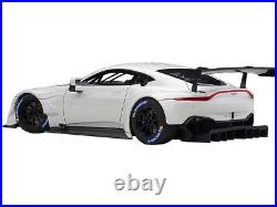 2018 Aston Martin Vantage GTE Le Mans PRO 1/18 Model Car White Carbon Accents 2018 Aston Martin Vantage GTE Le Mans PRO 1/18 Model Car White Carbon Accents