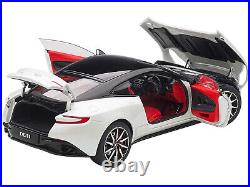 2019 Aston Martin DB11 Morning Frost White 1/18 Model Car Autoart Black Red