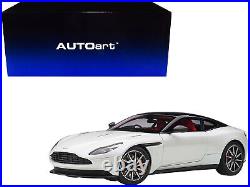 2019 Aston Martin DB11 Morning Frost White 1/18 Model Car Autoart Black Red