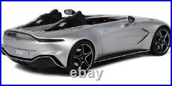 2020 Aston Martin V12 Speedster Silver Metallic 1/18 Model Car by GT Spirit