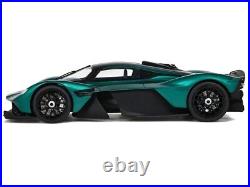 2021 Aston Martin Valkyrie British Racing Green with Black Top 1/18 Model Car