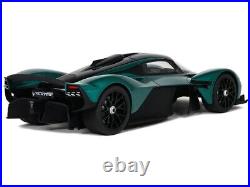 2021 Aston Martin Valkyrie British Racing Green with Black Top 1/18 Model Car