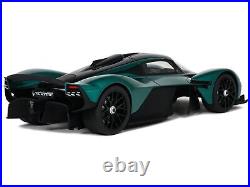 2021 Aston Martin Valkyrie British Racing Green with Black Top 1/18 Model Car by
