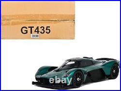 2021 Aston Martin Valkyrie British Racing Green with Black Top 1/18 Model Car by