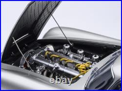 2023 Aston Martin DB5 RHD Birch Silver 1/18 Model Car by Autoart