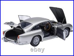 2023 Aston Martin DB5 RHD Birch Silver 1/18 Model Car by Autoart