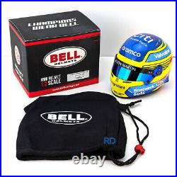 2024 Fernando Alonso Mini Helmet 12 Scale Bell F1 Aston Martin 4100308
