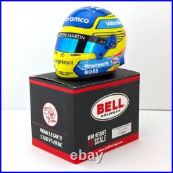 2024 Fernando Alonso Mini Helmet 12 Scale Bell F1 Aston Martin 4100308