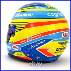 2024 Fernando Alonso Mini Helmet 12 Scale Bell F1 Aston Martin 4100308