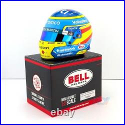 2025 Fernando Alonso Mini Helmet 12 Scale Bell F1 Aston Martin 4100422