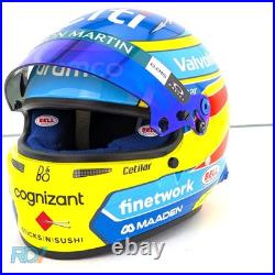 2025 Fernando Alonso Mini Helmet 12 Scale Bell F1 Aston Martin 4100422