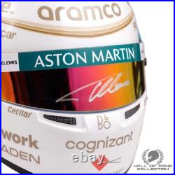 2025 Fernando Alonso Signed China Special Aston Martin 12 Scale Helmet