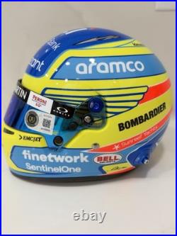 2025 Fernando Alonso Signed Official Bell Aston Martin 12 Scale F1 Helmet