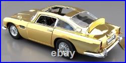 24K GOLD Aston Martin Race Car Custom Built Promo Model Vintage Classic