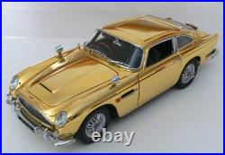 24K GOLD Aston Martin Race Car Custom Built Promo Model Vintage Classic