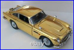 24K GOLD Aston Martin Race Car Custom Built Promo Model Vintage Classic