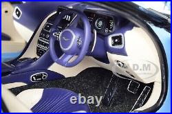 ASTON MARTIN DB11 Q FROSTED GLASS BLUE WithBLACK TOP 1/18 MODEL CAR AUTOART 70268