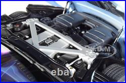 ASTON MARTIN DB11 Q FROSTED GLASS BLUE WithBLACK TOP 1/18 MODEL CAR AUTOART 70268