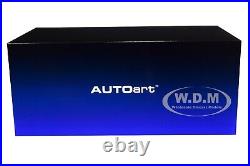 ASTON MARTIN DB11 Q FROSTED GLASS BLUE WithBLACK TOP 1/18 MODEL CAR AUTOART 70268