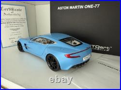 ASTON MARTIN ONE-77 TIFFANY BLUE 118 by AUTOart Signature Series