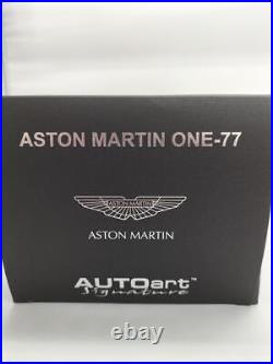 AUTOART 1/18 Scale Aston Martin ONE-77 (70241) Black with Box & Guarantee Card