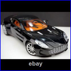 AUTOart 118 Scale Aston Martin ONE77 Black Alloy Diecast Car Model Collection