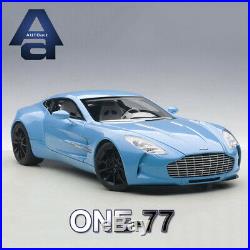 AUTOart 118 Scale Diecast Model Car ASTON MARTIN ONE-77 Art Collectibles Blue
